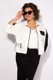 Żakiet Liliana #1455Zh bel/chern