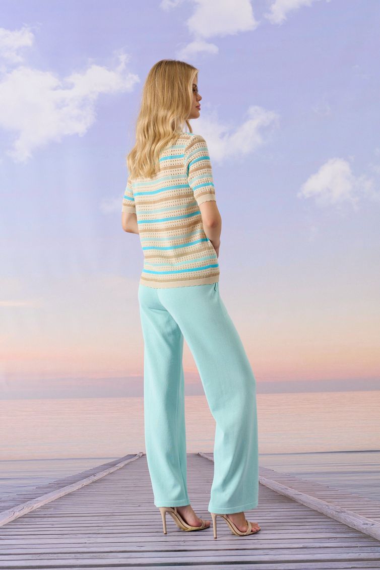 Джемпер Barbara Geratti арт. С4951BG песок/лазурь