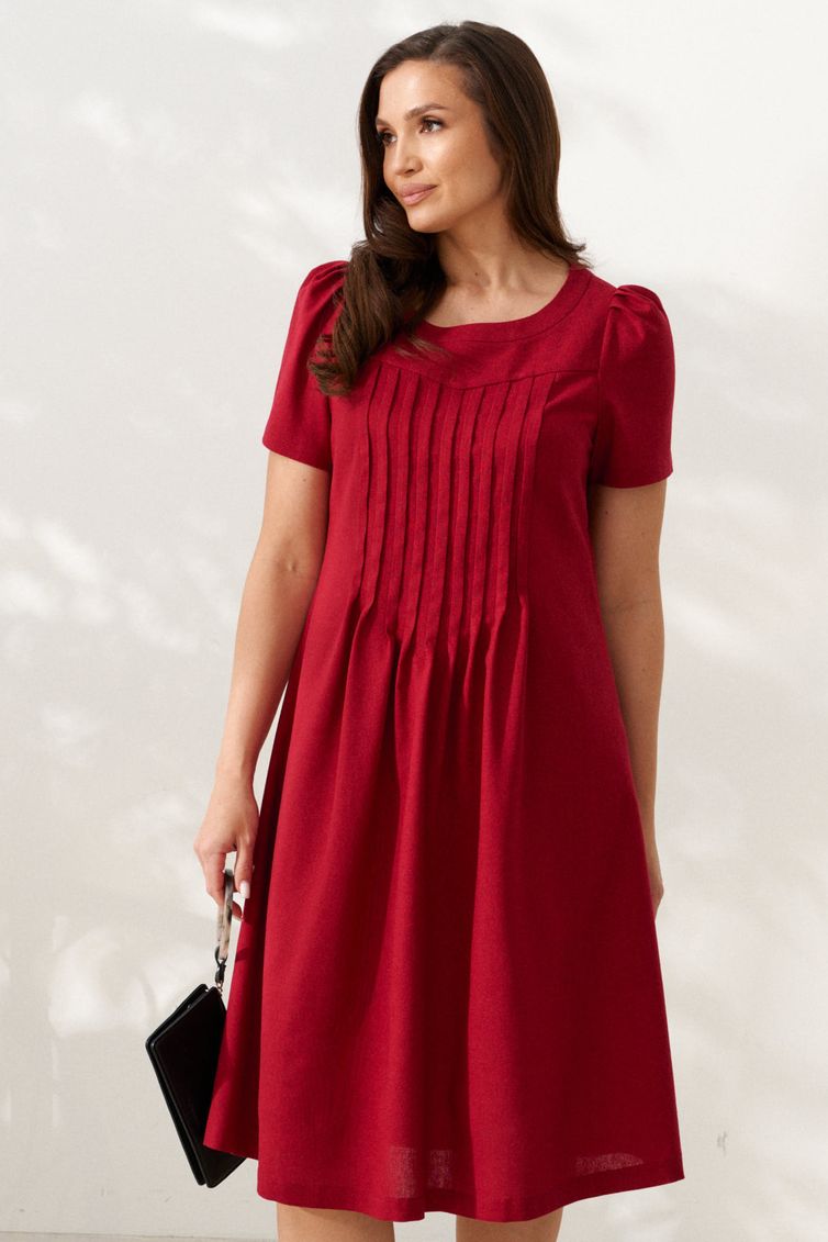 Sukienka Alta Moda #1033-8 krasnyj