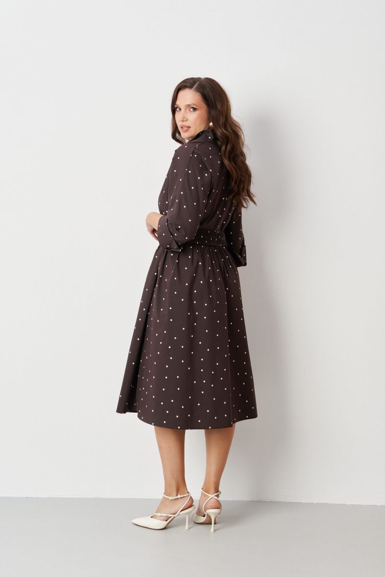 Платье PND арт. 89080 коричневый