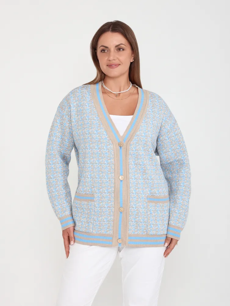 Sweter BONADI #2232 goluboj