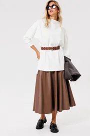 Spódnica PRATA wear #S002 korichnevyj