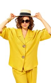 Костюм Ольга Стиль С1013 горчица