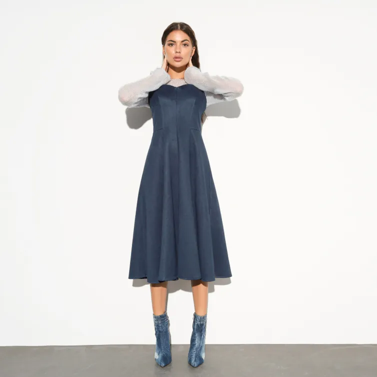 Sukienki CHARUTTI #Idealnaya figura (mist blue)