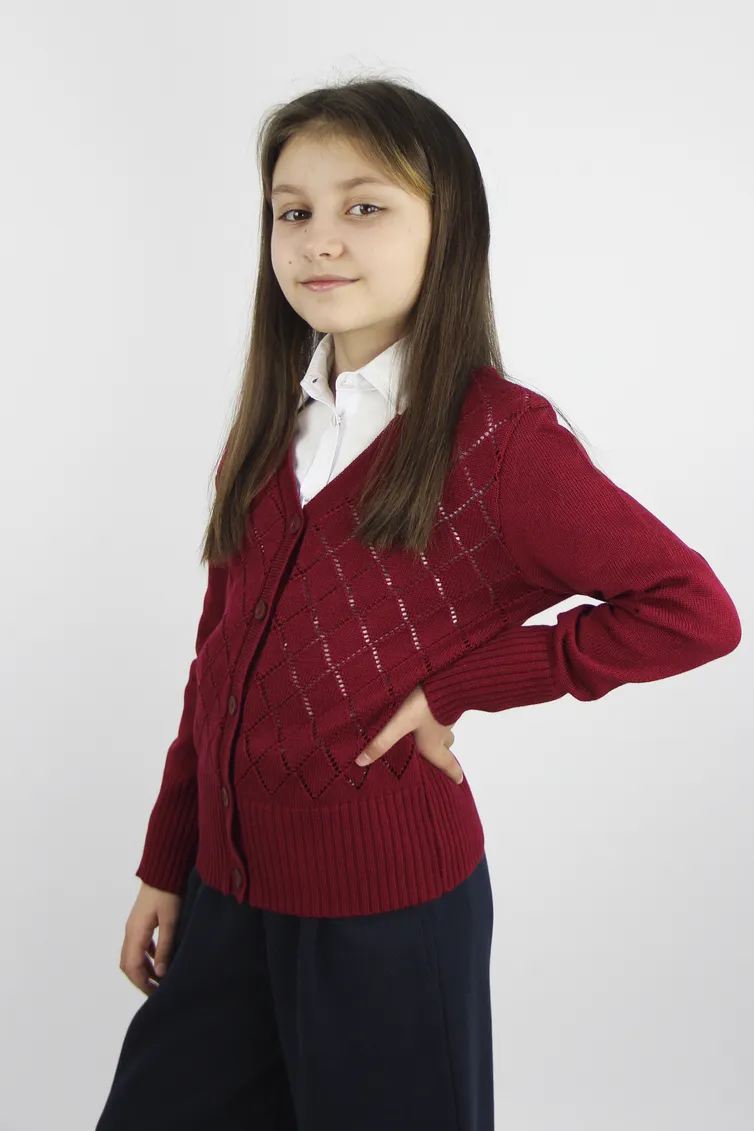Джемперы POLESIE KIDS арт. С2211-23 3С3188-Д43 бордовая роза