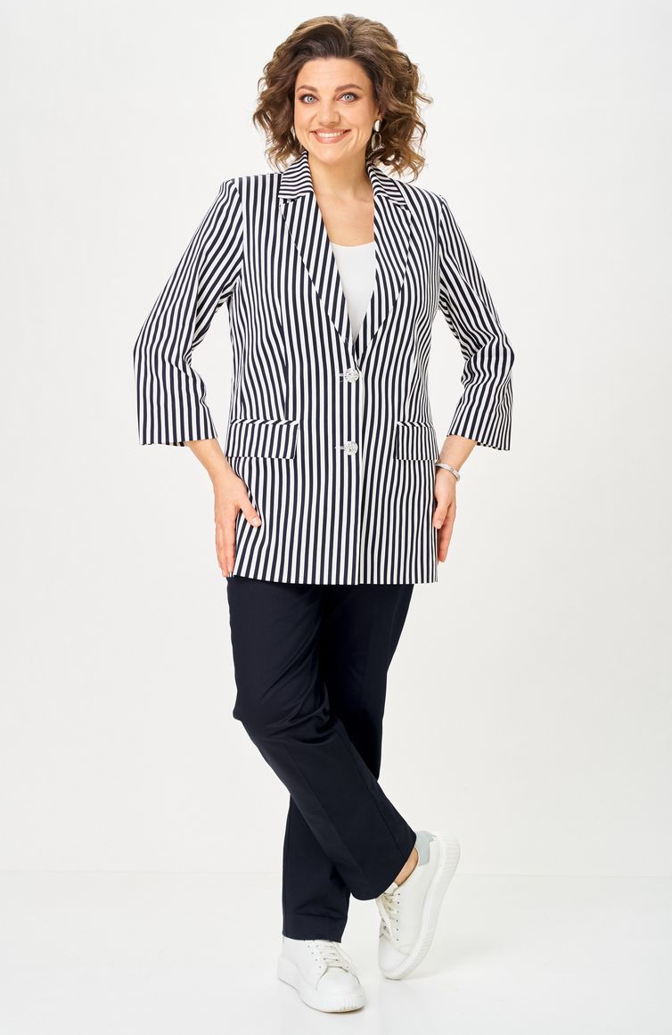 Костюм БелЭльСтиль арт. 762-324/609-323 синий принт