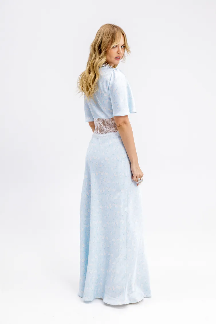 Sukienka Pirs #6662 goluboj
