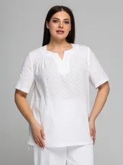 Blouse Avila #0858 chistyj belyj
