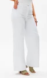 Trousers Anelli Laurel 1437 belye