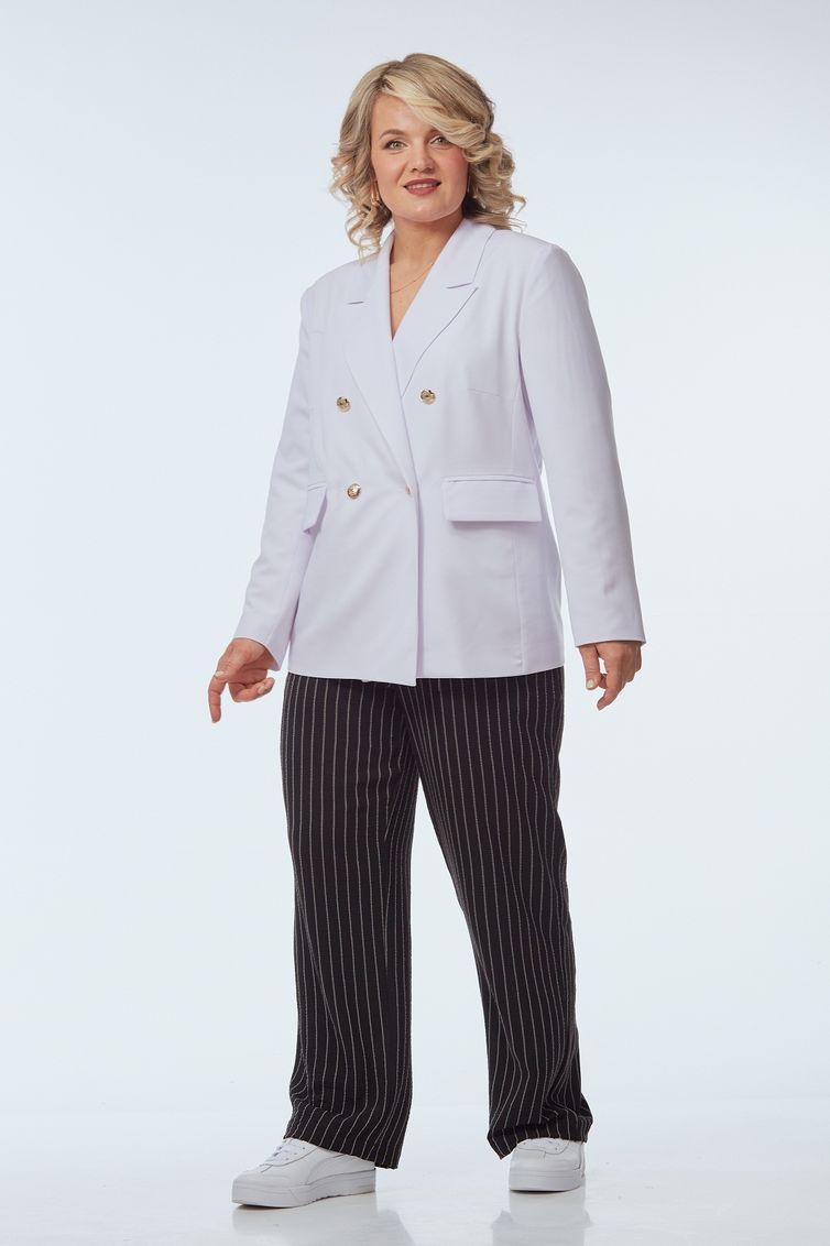 Костюм OVERYOU арт. 247 белый с черно-белым