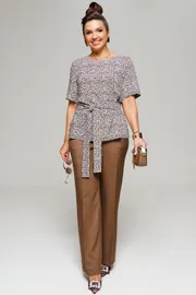 Zestaw Beautiful & Free #6144 leopard+shokolad