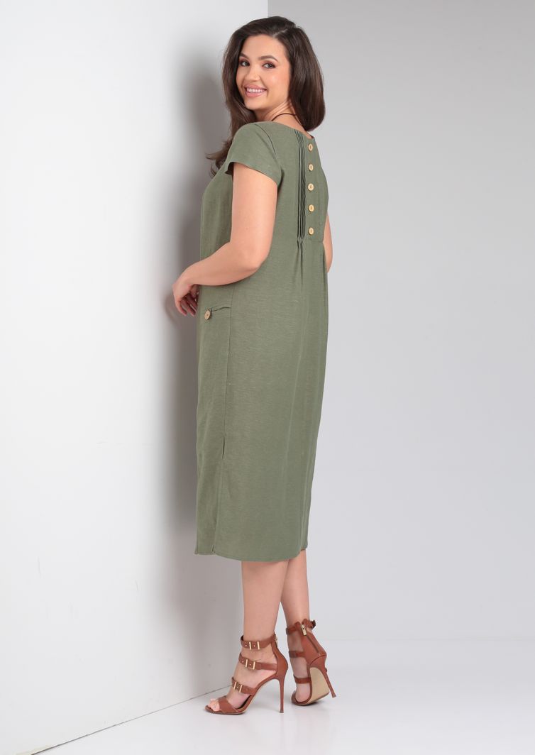 Dress Rishelie #0703 xaki