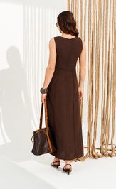 Платье Elletto Life 11124 коричневый