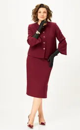Garnitur Vilena-fashion 1126 burgundi