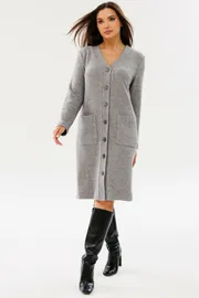 Dress Ma Cherie #4071 seryj melanzh
