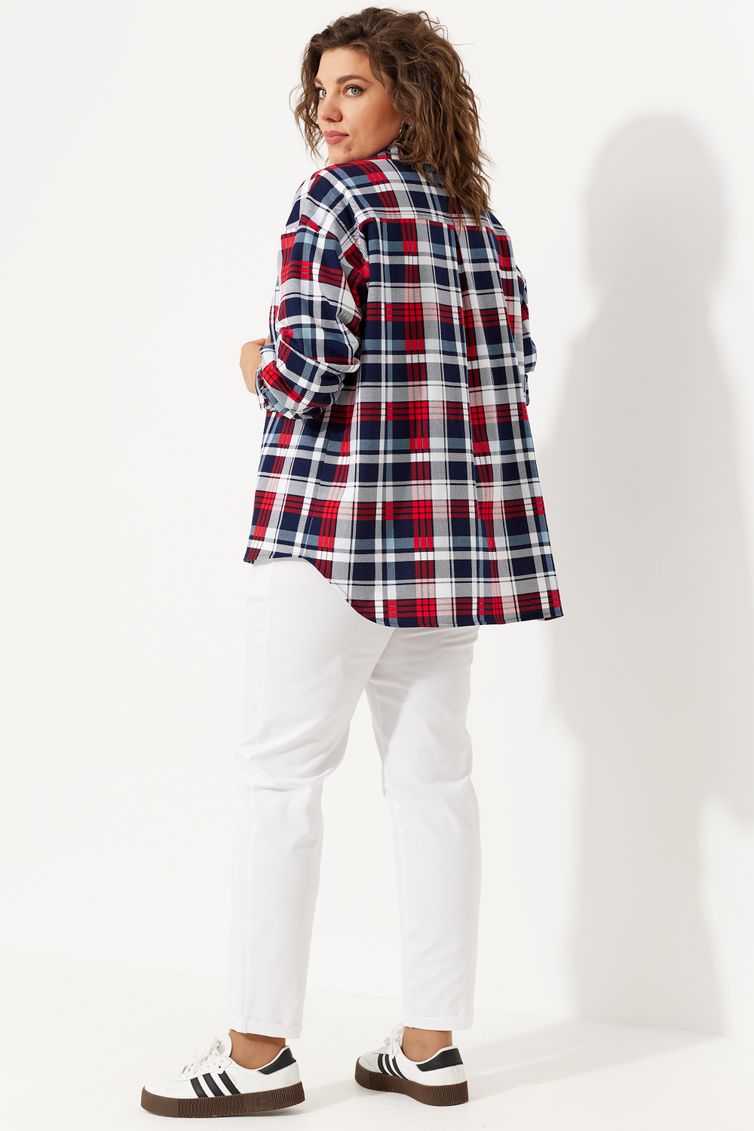 Рубашка BegiModa арт. 4103 красная клетка