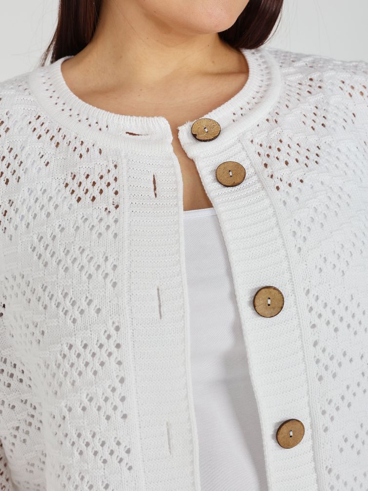 Sweter BONADI #2178 belyj