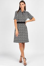Dress VIZAVI #807 cherno-belyj