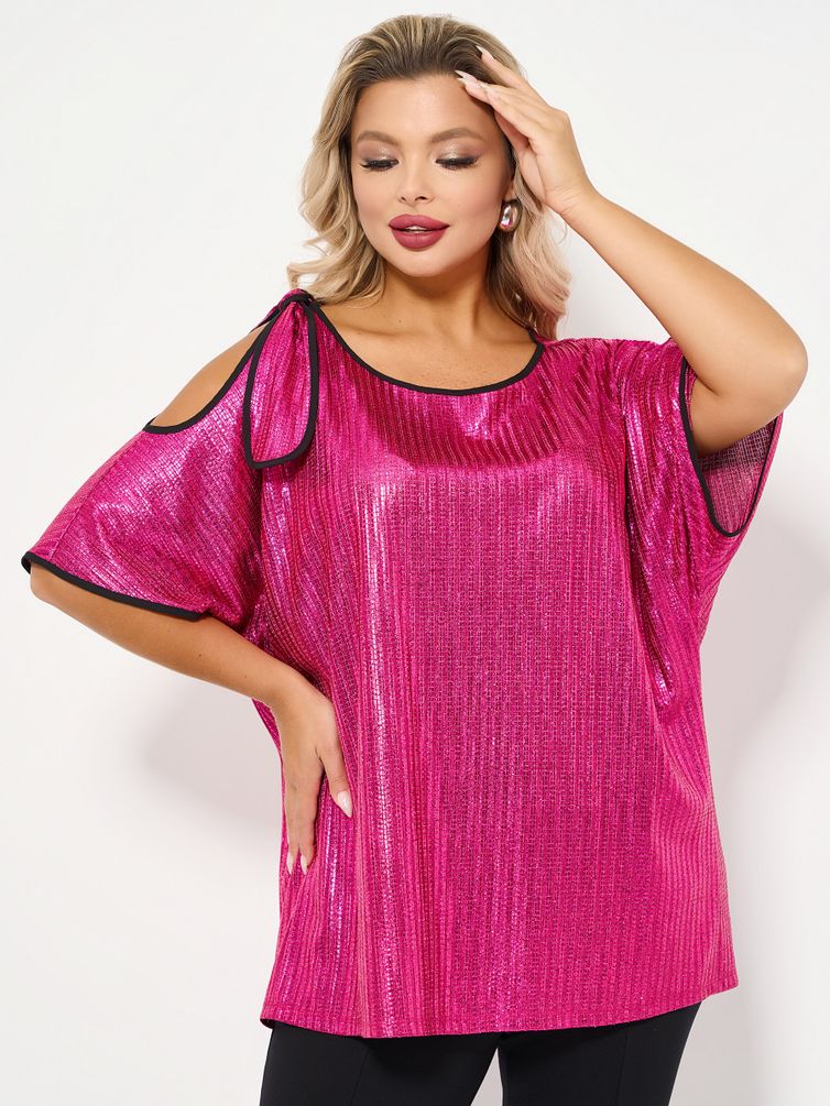 Tunic DORA plus #0184-5 malinovo-rozovyj