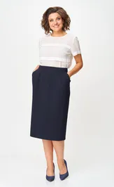 Юбка nika.pl 0503401 Sigma-34 темно-синий