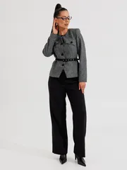 Костюм Galean Style арт. 1014 Б серый с черным