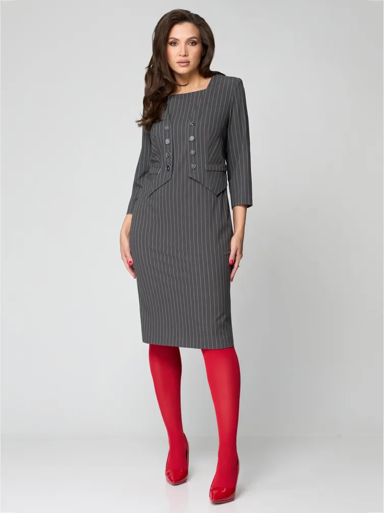 Sukienka Michelle Style #1204 sv.grafit