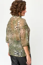 Bluzka Anastasia MAK #1114 zelyonyj leopard