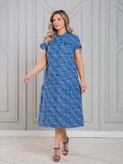 Dress NOVITA #1338-1 sinij