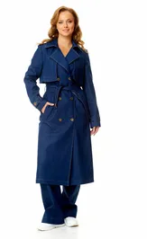 Płaszcz VI ORO VR-1139 denim
