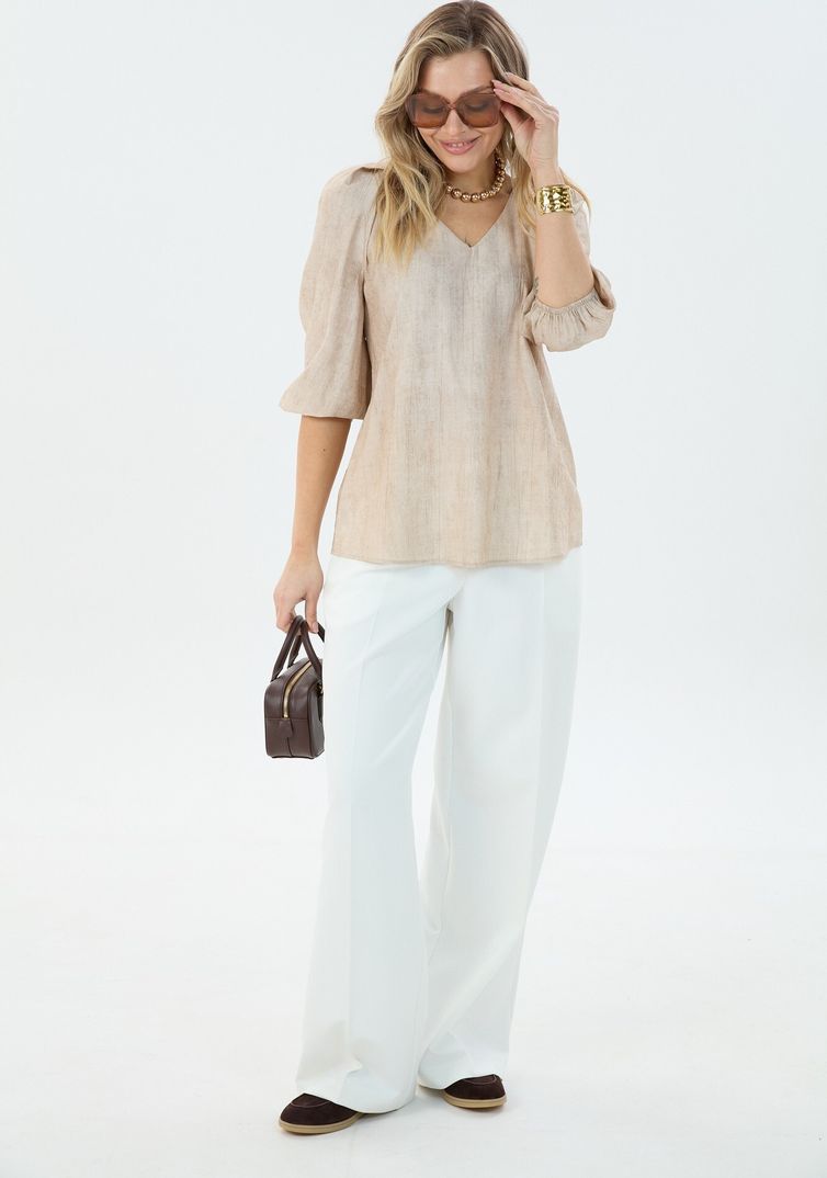 Bluzka LM project #M 0192 bezhevaya