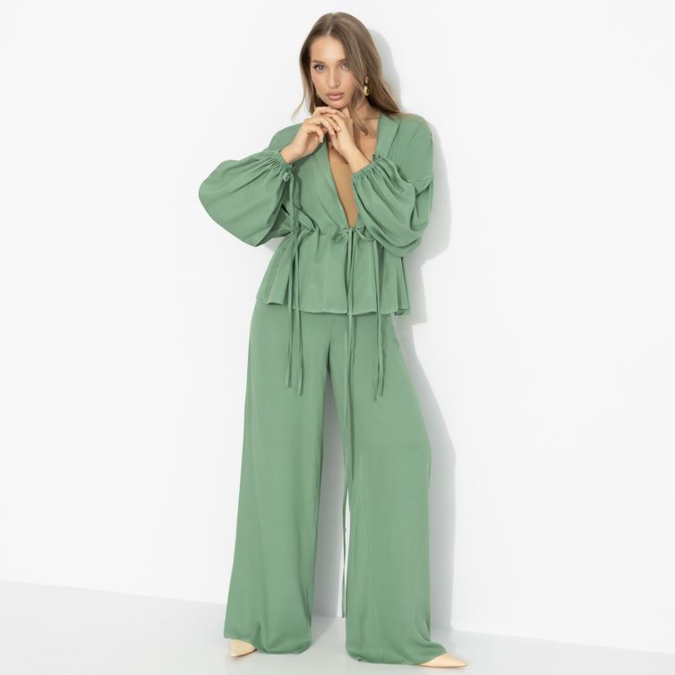 Костюмы, комплекты CHARUTTI арт. Серьезная леди (2 в 1, шалфей)