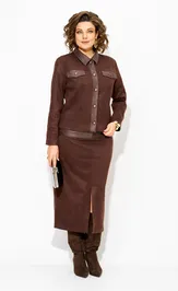Garnitur Liliana 1468 n shokolad