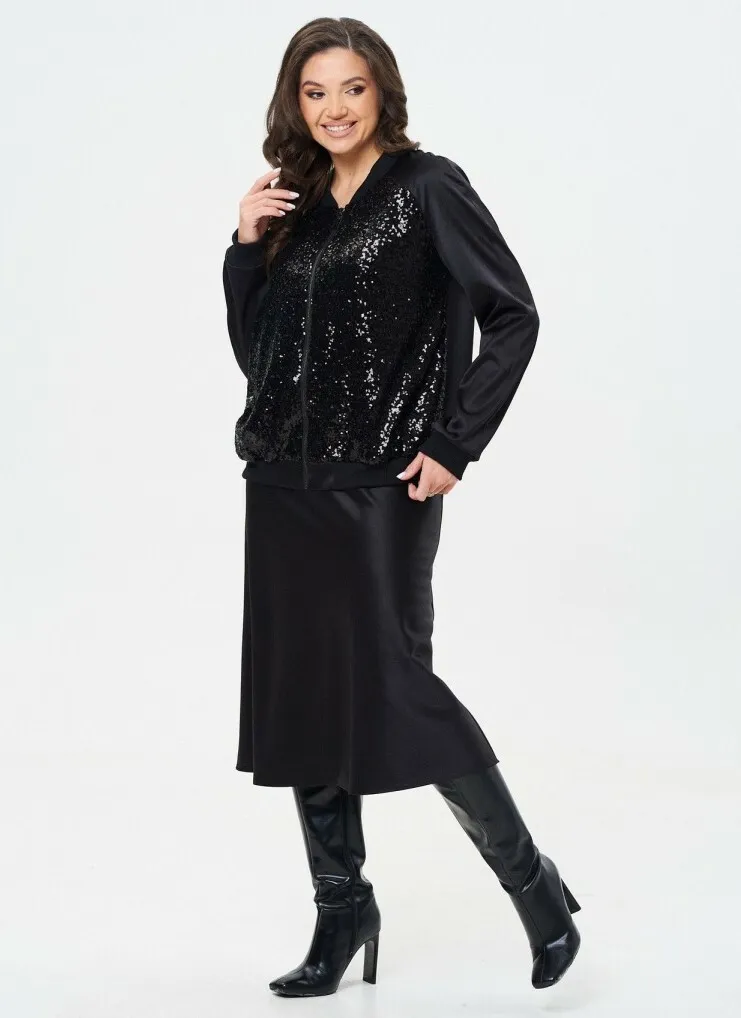 Skirt Takka plus #24-236/3 chernyj