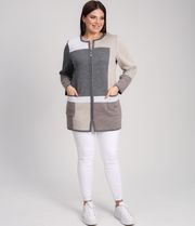 Кардиган BONADI арт. 1933 серый-капучино