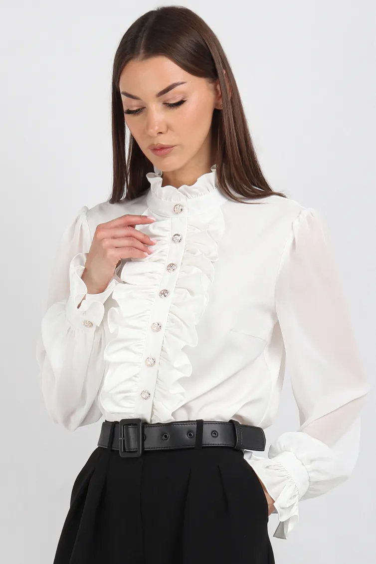 Blouse VIZAVI #750 molochnyj
