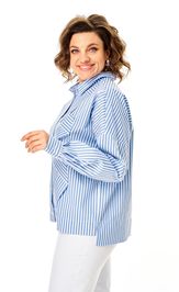 Блузка Michel Chic 798 полоска голубая