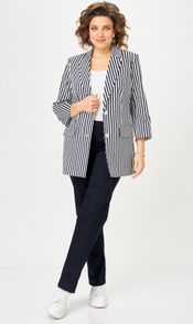 Костюм БелЭльСтиль арт. 762-324/609-323 синий принт