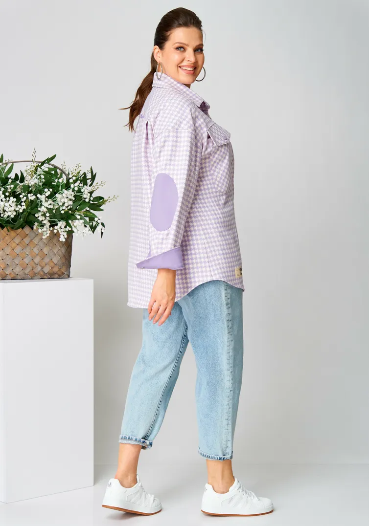Koszula Ava fashion #M-107 lavandovyj