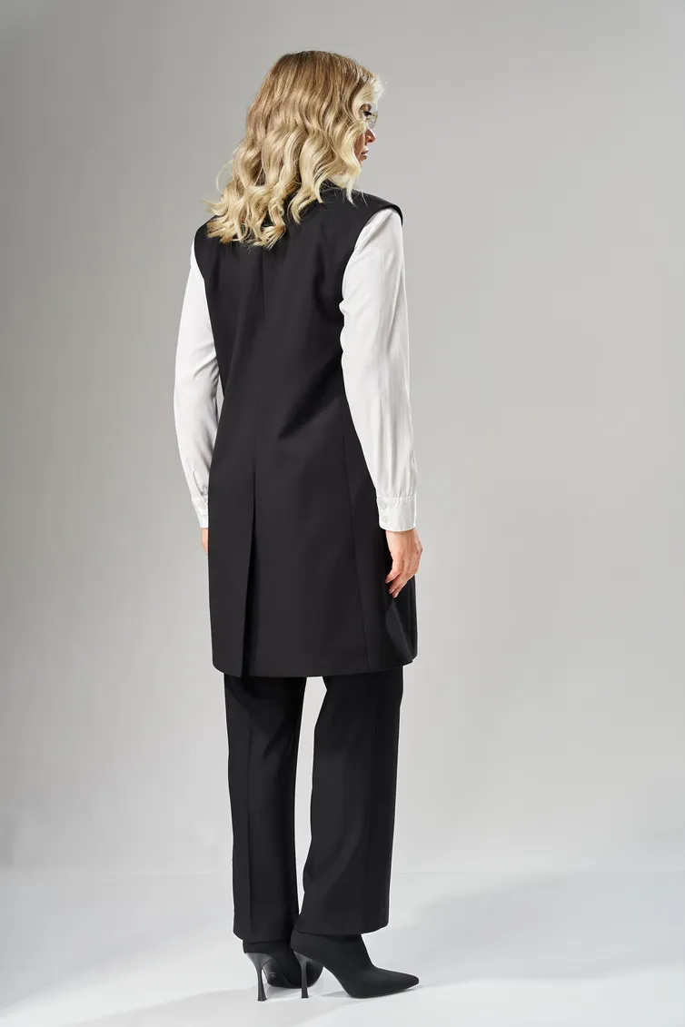 Waistcoat Ava fashion #M-242 chernyj