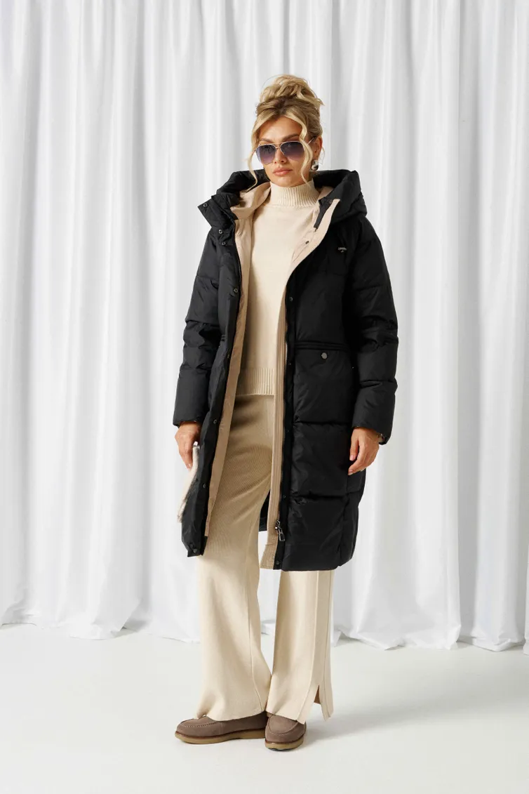 Coat Beautiful & Free #1019 chernyj