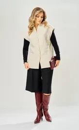 Waistcoat Ava fashion M-228 molochnyj