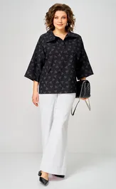 Блузка Michel Chic 786 черный, зонтик