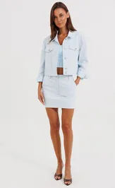 Юбка V&N fashion 1175_голубой