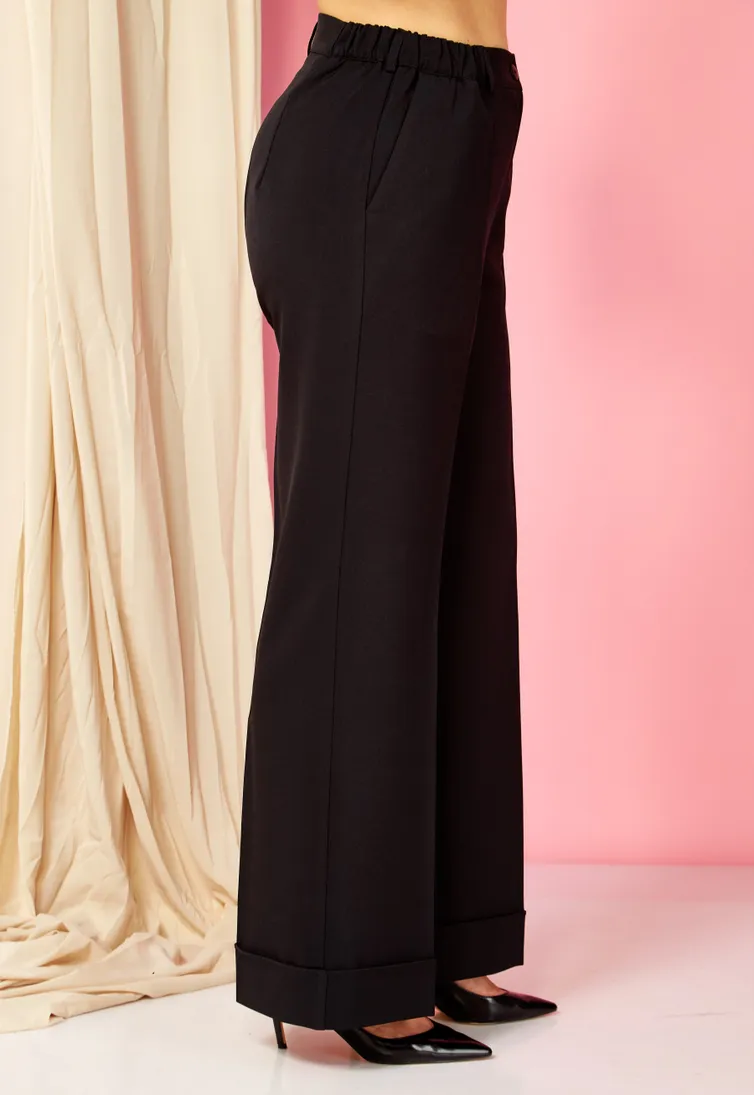 Spodnie Ava fashion #M-138 chernyj