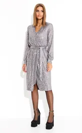 Dress AYZE 2372 seryj