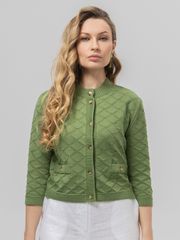 Жакет Romgil арт. РВ0162-ХЛ4 зеленая оливка