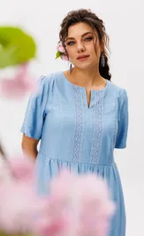 Платье Anelli Laurel 1604 голубое кружево