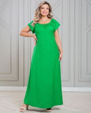 Dress NOVITA #1451 yarko-zelenyj