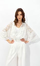 Блузка Люше 4333 молоко