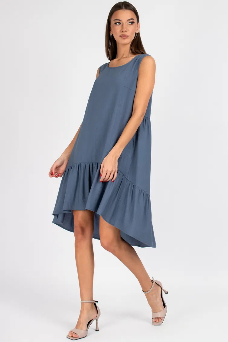 Dress VIZAVI #838 sero-sinij